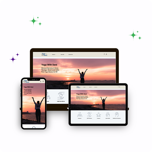 Yoga website preview