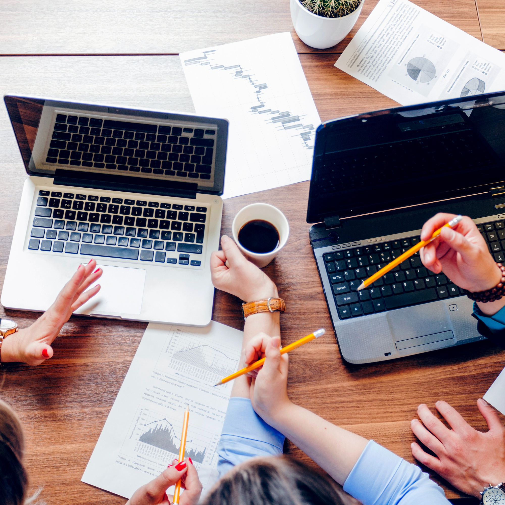 Business meeting for website strategy and planning.