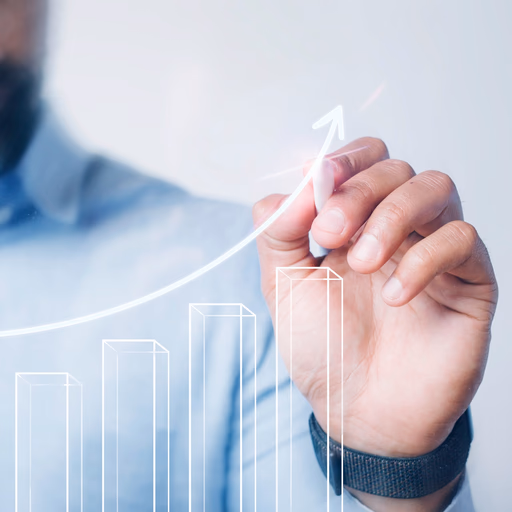 Business growth chart.